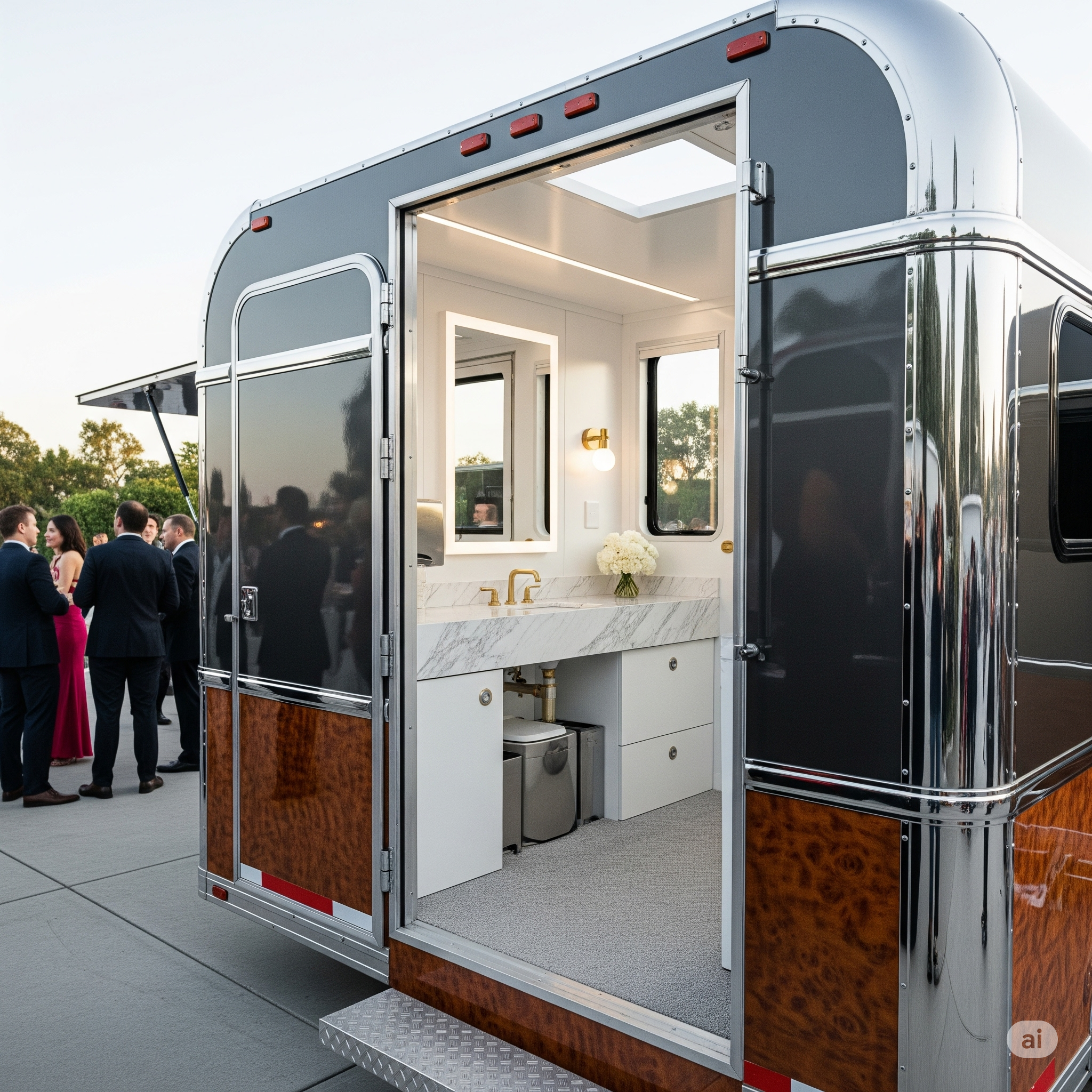 Luxury Portable Restroom Trailers