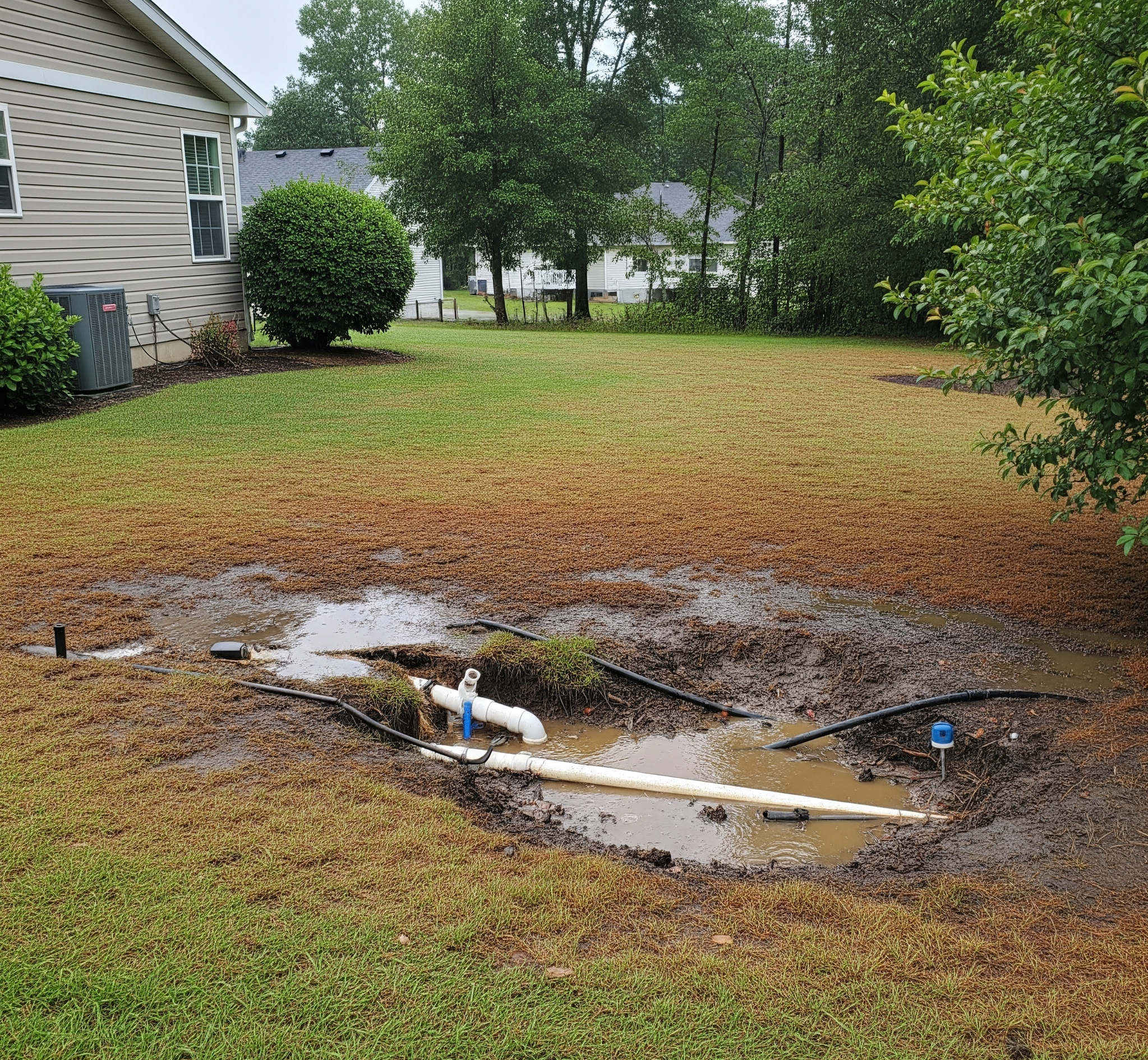 leaking drainfield